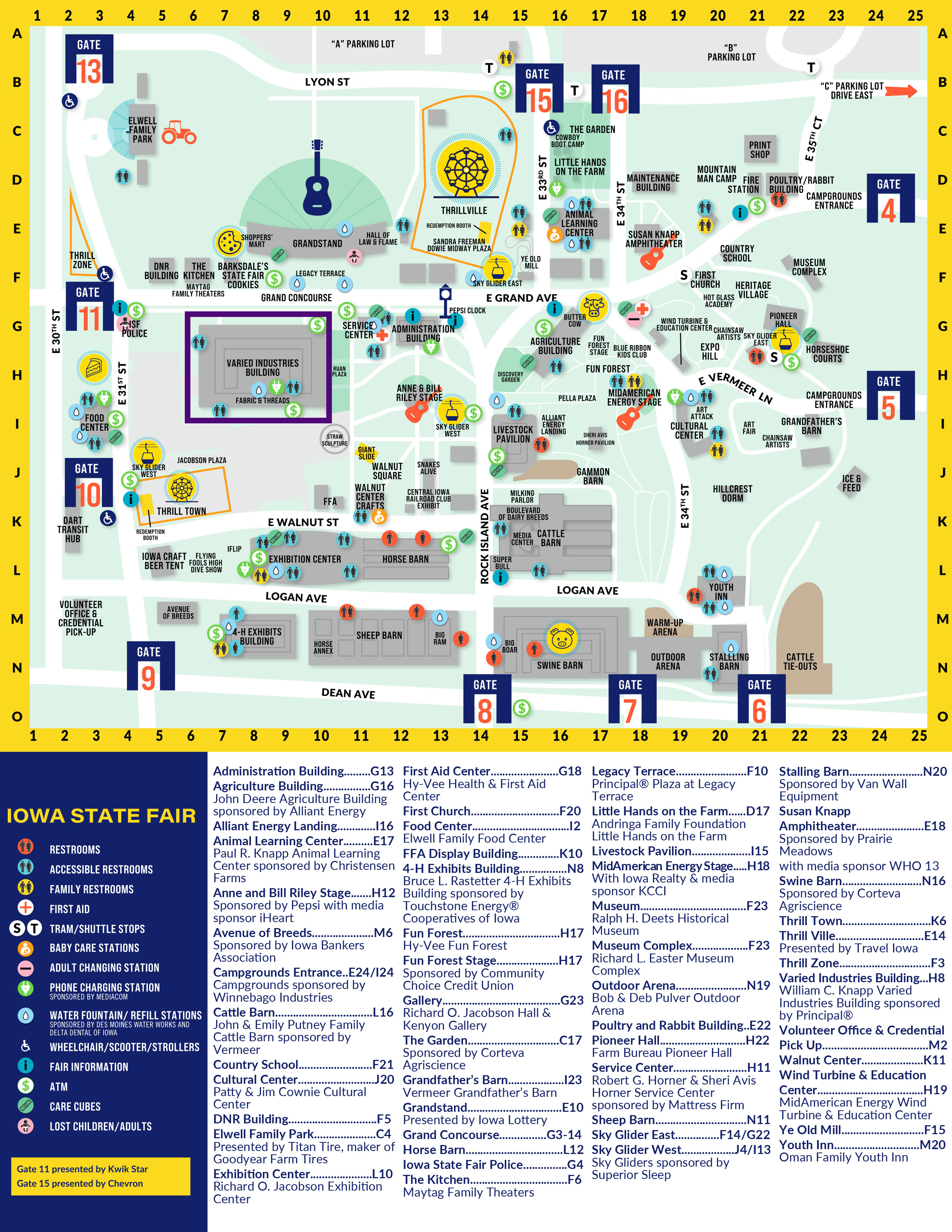 Iowa State Fair Map